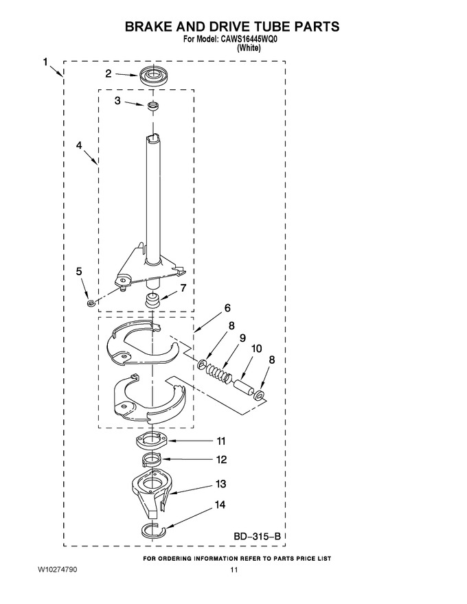 Diagram for CAWS16445WQ0