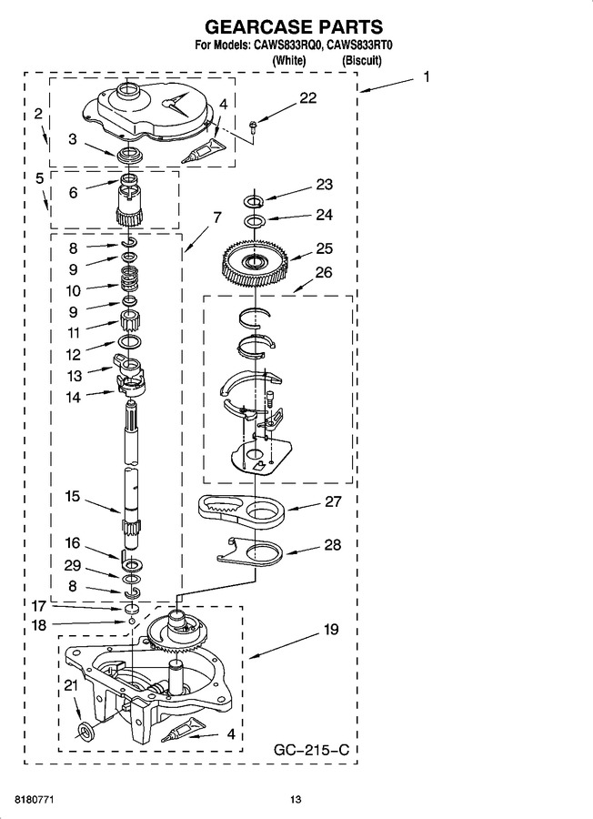 Diagram for CAWS833RQ0