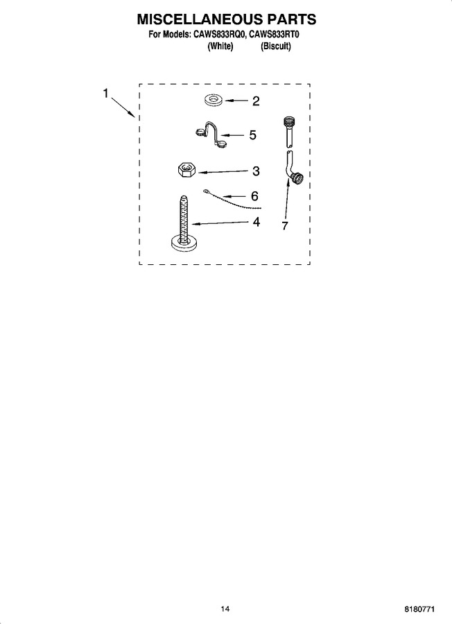 Diagram for CAWS833RT0