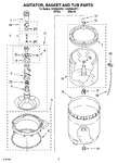 Diagram for 03 - Agitator, Basket And Tub Parts