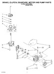 Diagram for 04 - Brake, Clutch, Gearcase, Motor And Pump Parts