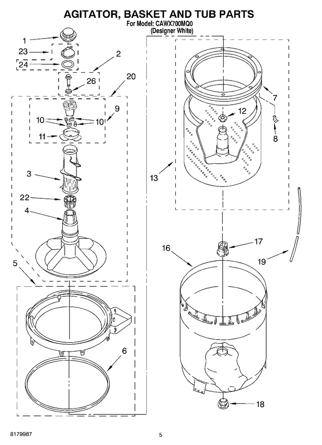Diagram for CAWX700MQ0