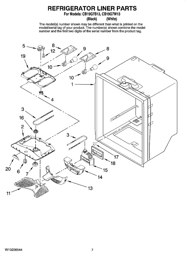 Diagram for CB19G7W13