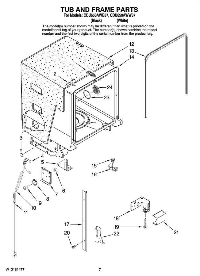 Diagram for CDU650AWW37