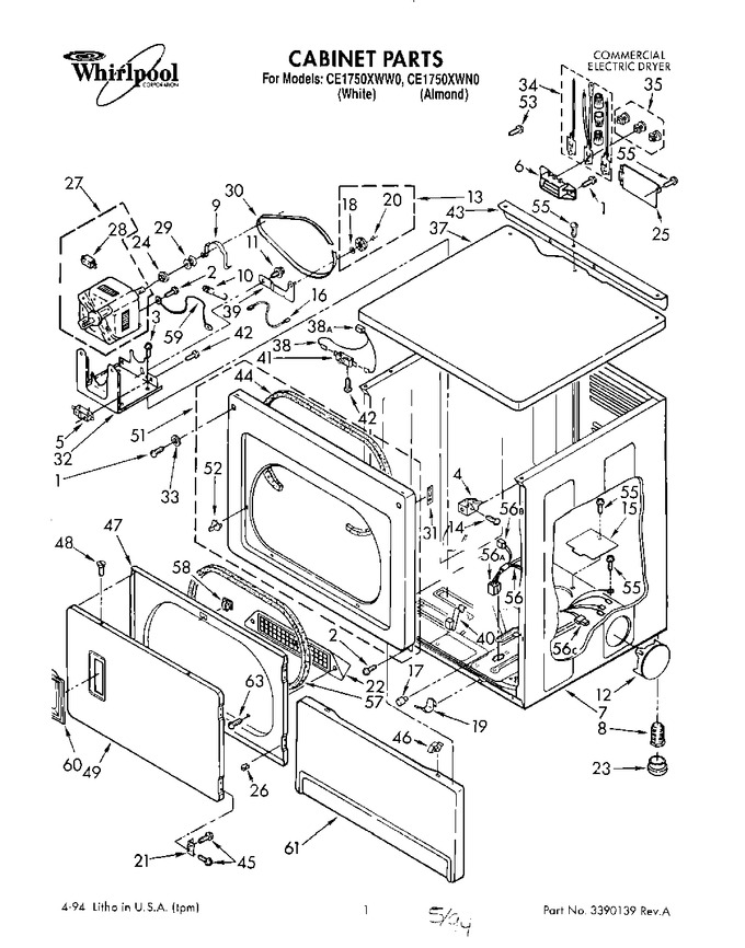 Diagram for CE1750XWW0