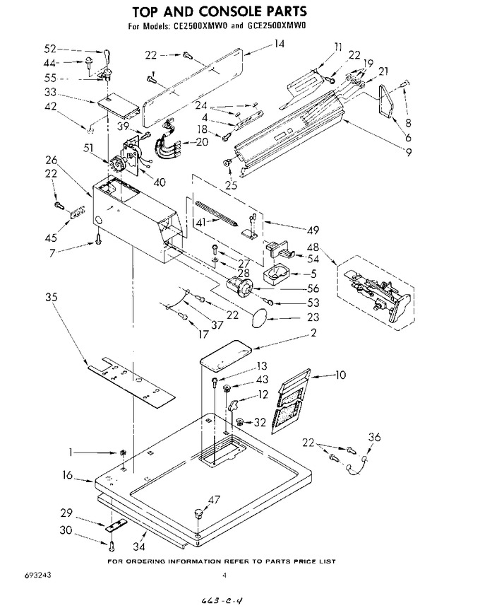 Diagram for GCE2500XMW0