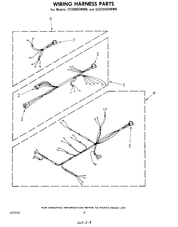 Diagram for GCE2500XMW0