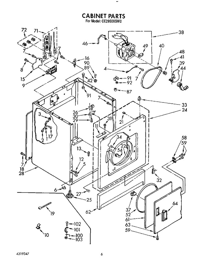 Diagram for CE2950XSW2
