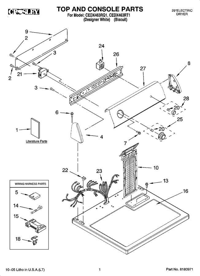 Diagram for CEDX463RT1