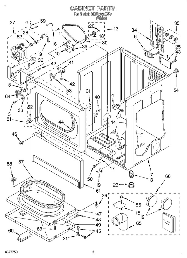 Diagram for CEW2760EW0
