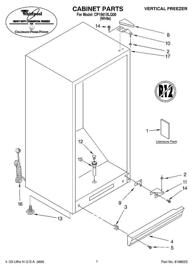 Diagram for CP1961XLQ00