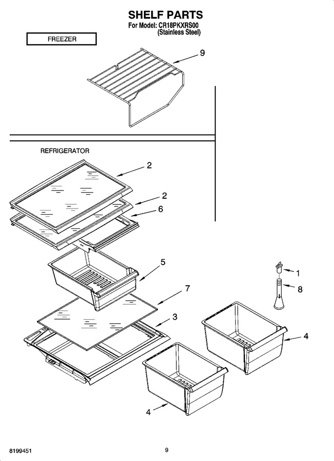 Diagram for CR18PKXRS00