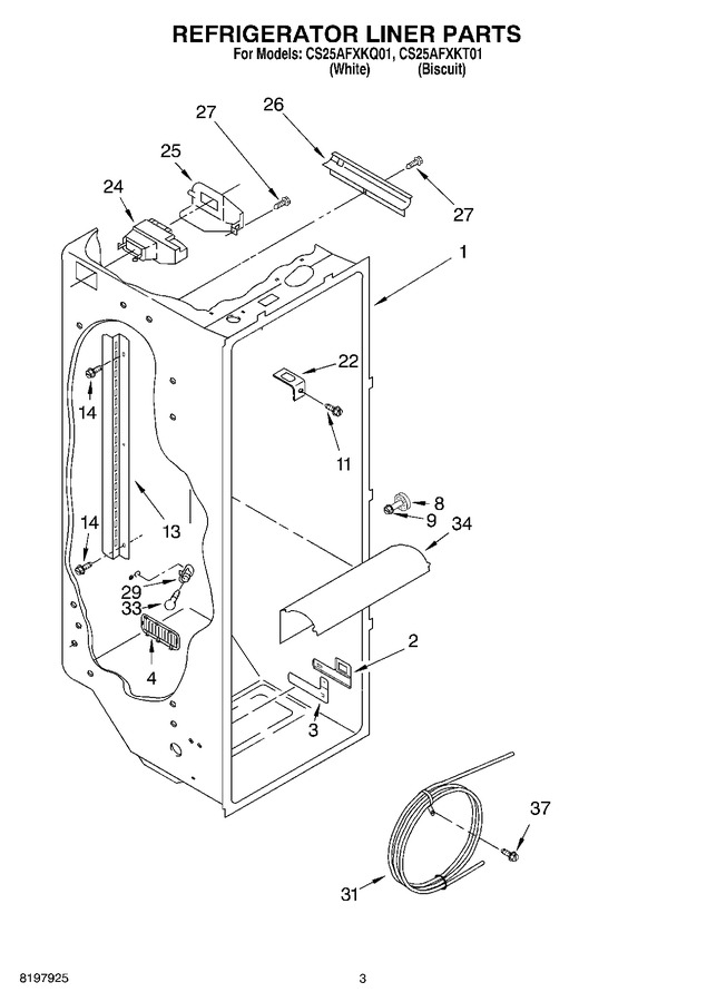 Diagram for CS25AFXKT01