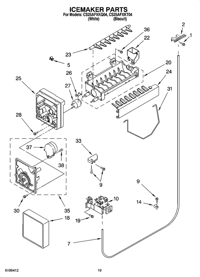 Diagram for CS25AFXKT04