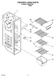 Diagram for 04 - Freezer Liner Parts