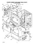 Diagram for 02 - Lower Cabinet And Front Panel