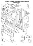 Diagram for 01 - Lower Cabinet And Front Panel Parts