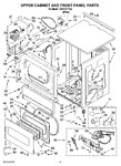 Diagram for 03 - Upper Cabinet And Front Panel Parts