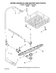Diagram for 05 - Upper Dishrack And Water Feed Parts