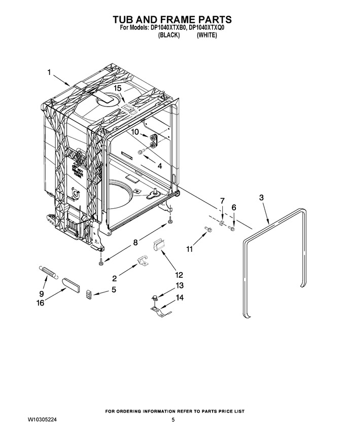 Diagram for DP1040XTXQ0