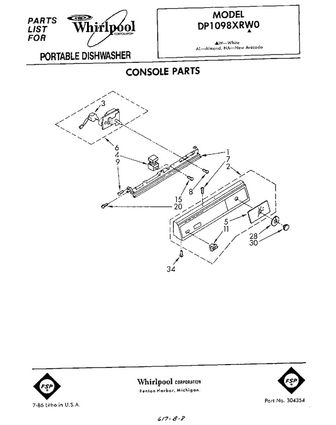 Diagram for DP1098XRN0