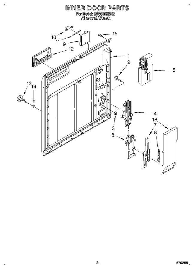 Diagram for DP8500XBN2