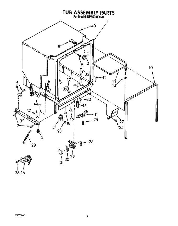 Diagram for DP8500XXN0
