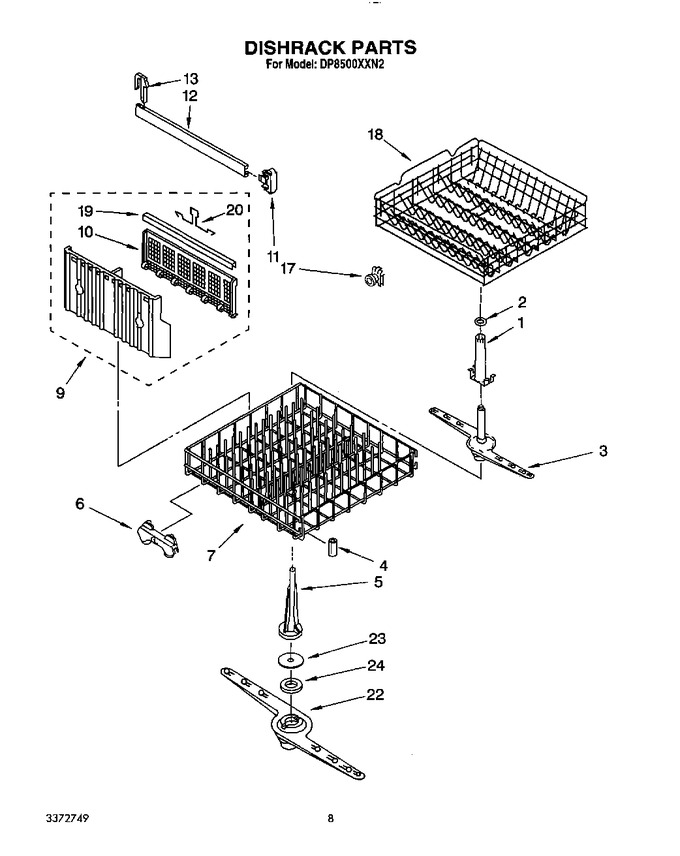 Diagram for DP8500XXN2
