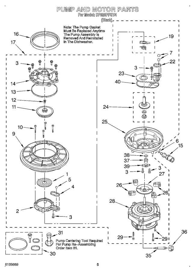Diagram for DP920PFGY4