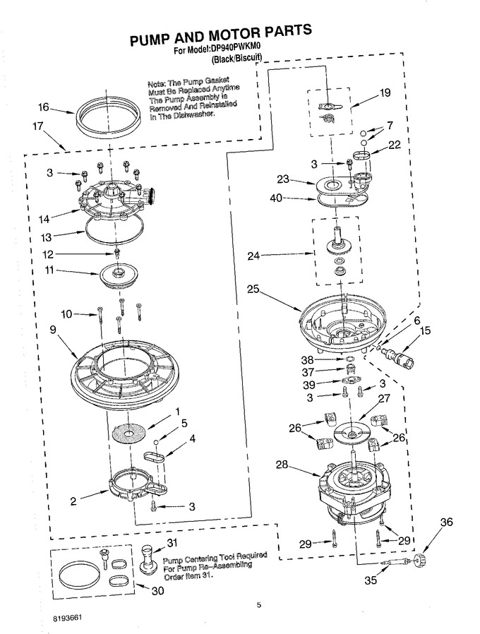 Diagram for DP940PWKM0