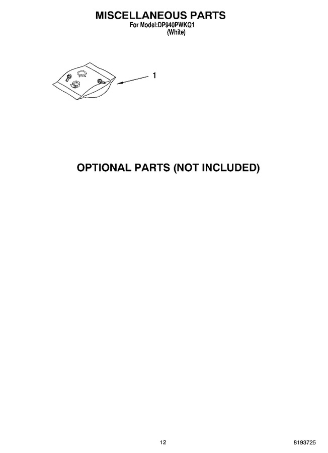 Diagram for DP940PWKQ1