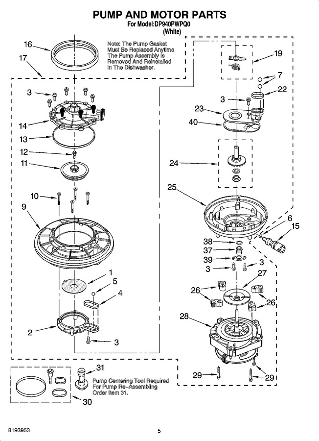 Diagram for DP940PWPQ0