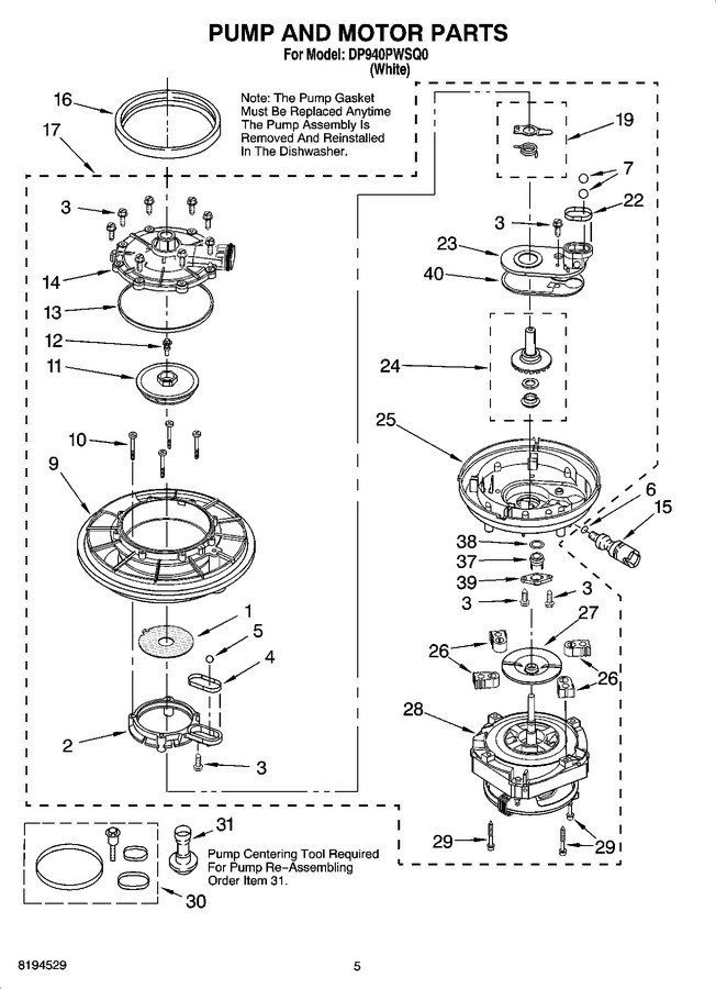 Diagram for DP940PWSQ0