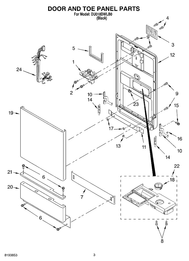 Diagram for DU018DWLB0