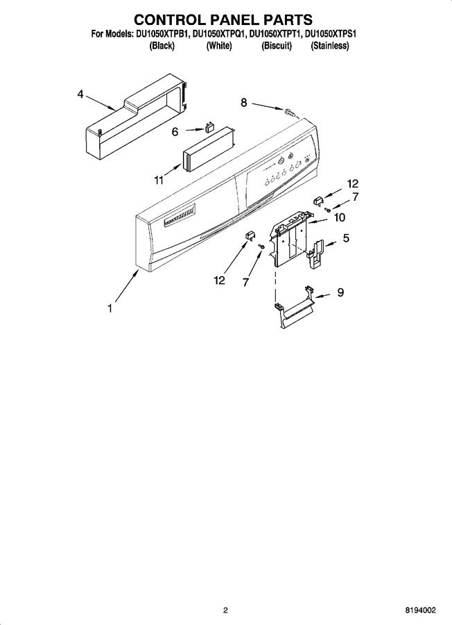 Diagram for DU1050XTPS1