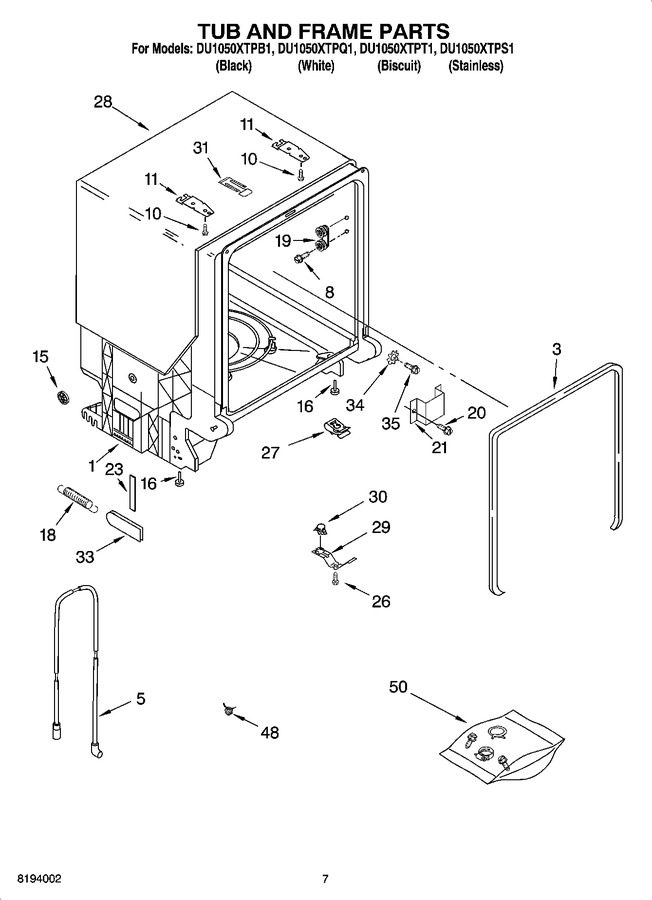 Diagram for DU1050XTPS1