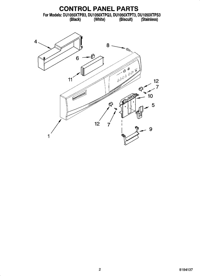 Diagram for DU1050XTPT3