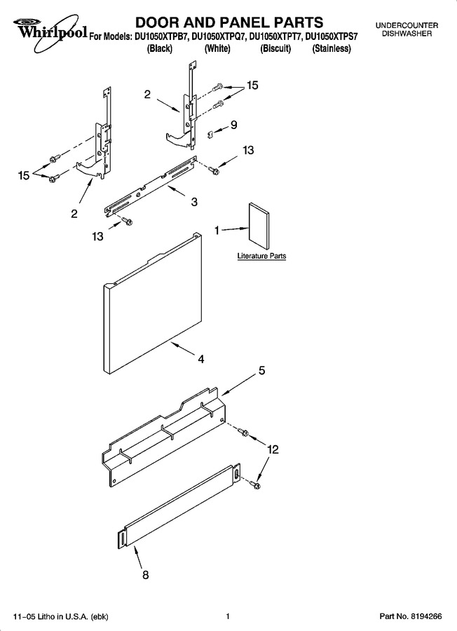 Diagram for DU1050XTPB7