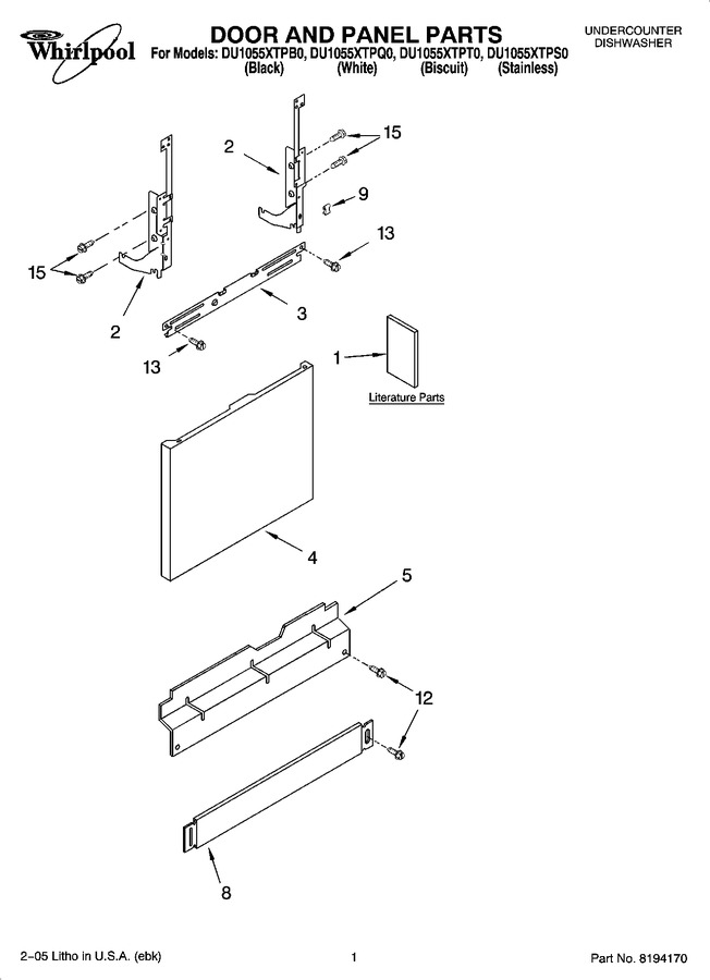 Diagram for DU1055XTPT0