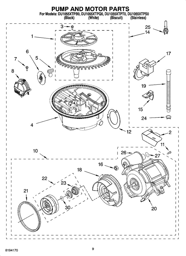 Diagram for DU1055XTPT0