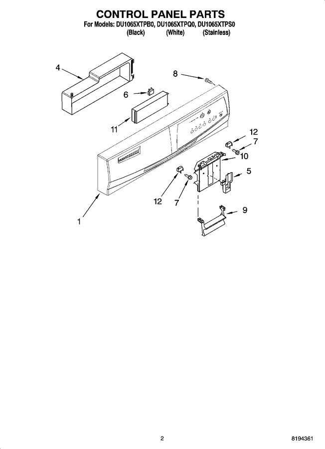 Diagram for DU1065XTPQ0