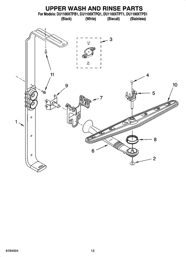 Diagram for DU1100XTPT1