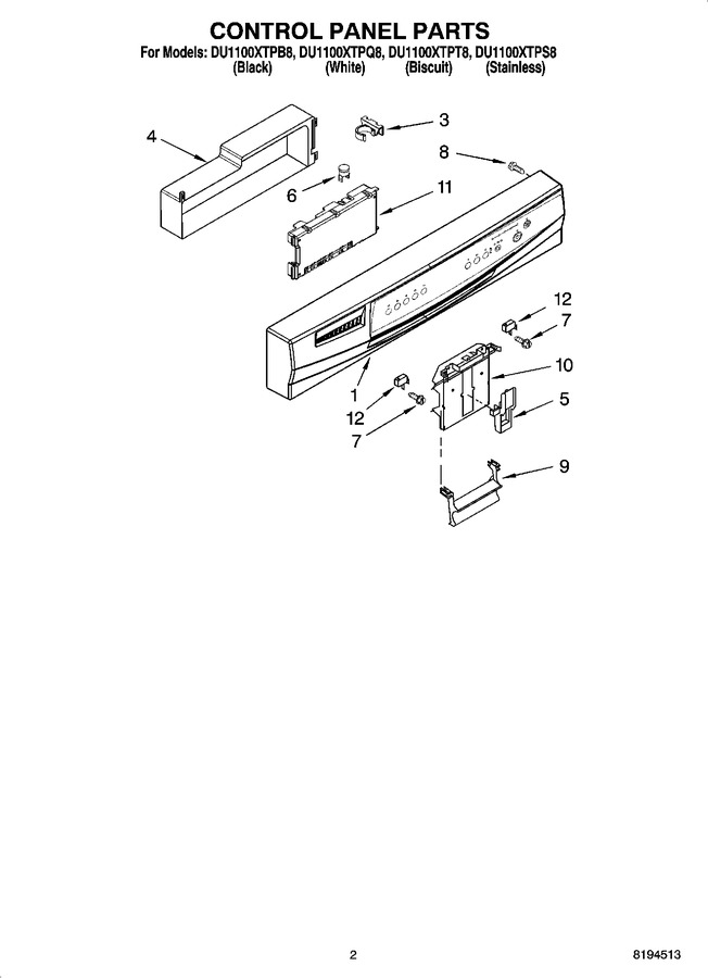 Diagram for DU1100XTPS8