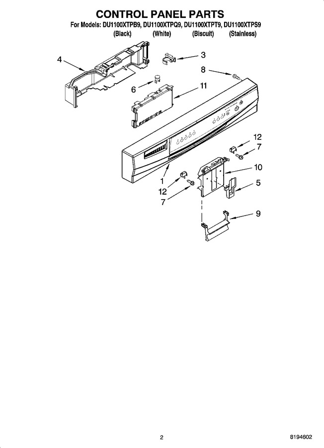 Diagram for DU1100XTPB9