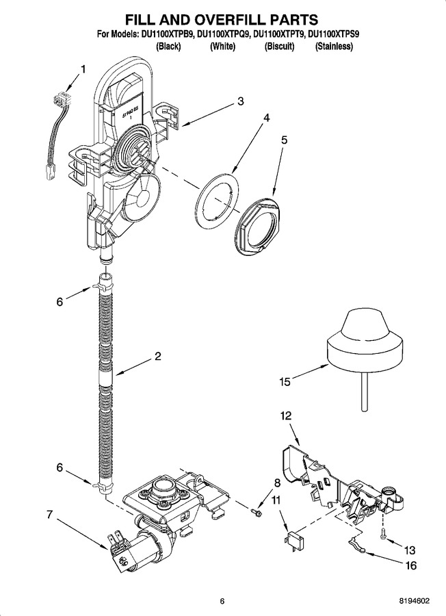 Diagram for DU1100XTPB9