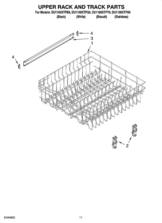 Diagram for DU1100XTPB9