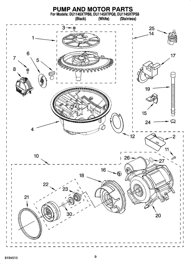 Diagram for DU1145XTPB8