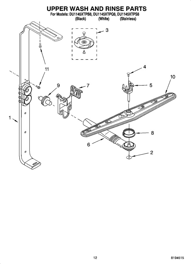 Diagram for DU1145XTPB8