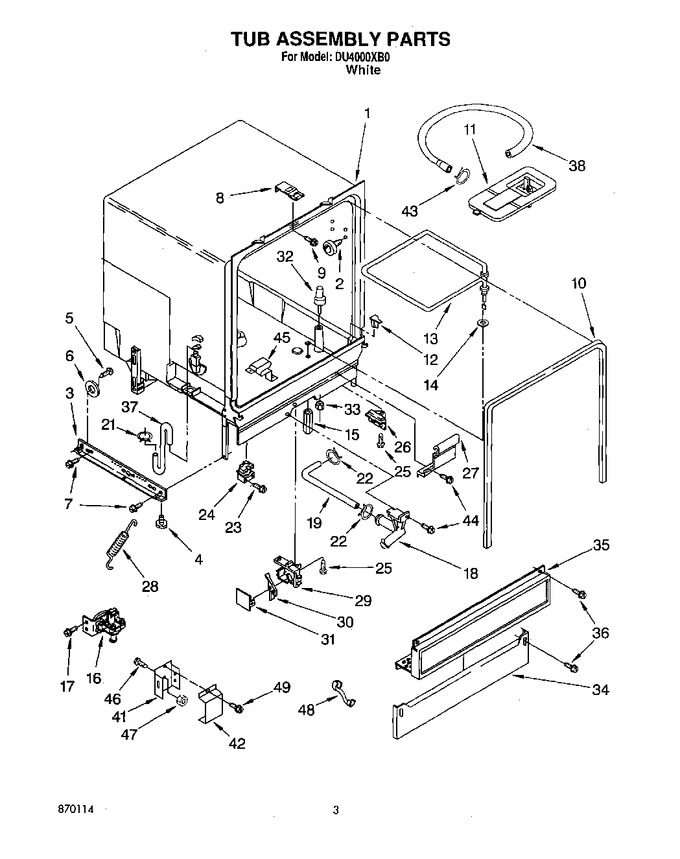 Diagram for DU4000XB0