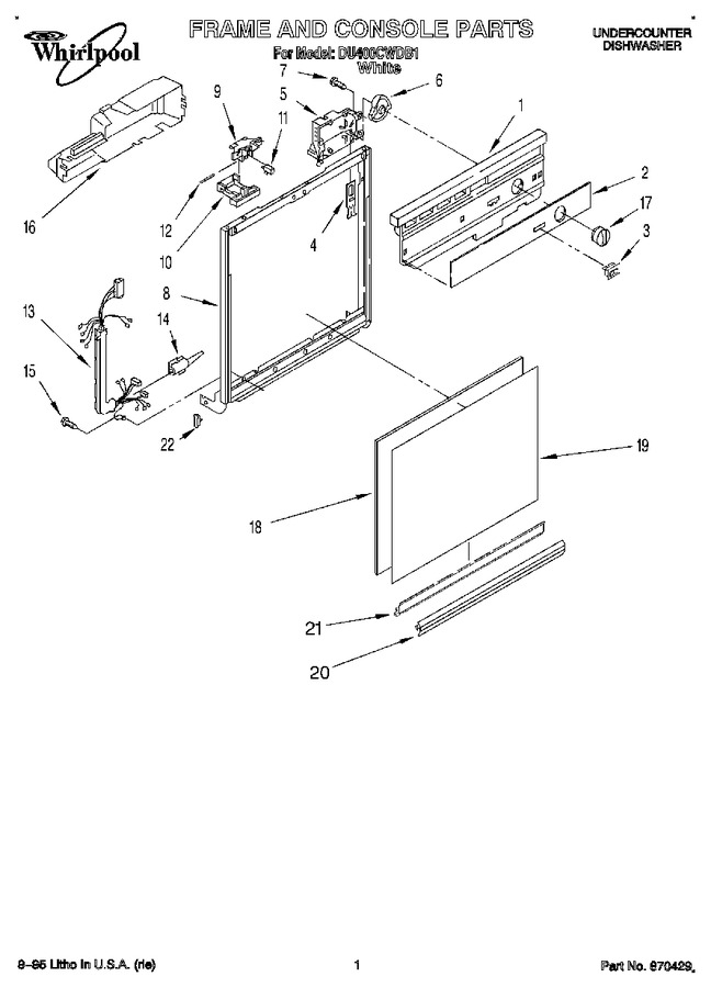 Diagram for DU400CWDB1